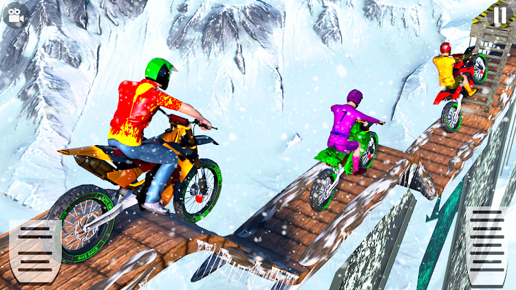 #4. Snow Tricky Bike Stunt Race 3D (Android) By: STV Games