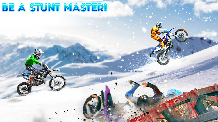 #7. Snow Tricky Bike Stunt Race 3D (Android) By: STV Games