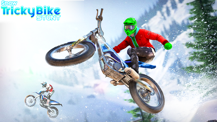 #9. Snow Tricky Bike Stunt Race 3D (Android) By: STV Games