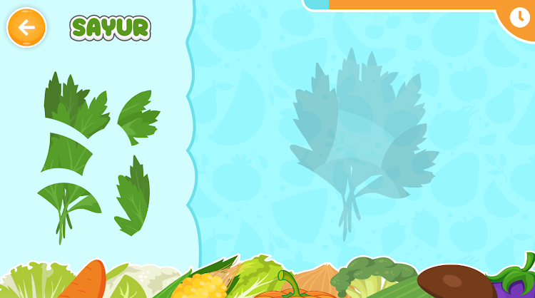 #5. Puzzle Buah dan Sayur (Android) By: Qreatif