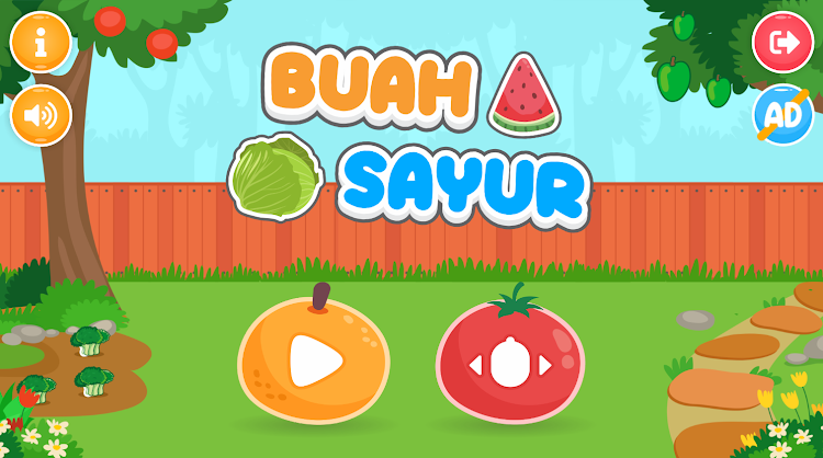 #9. Puzzle Buah dan Sayur (Android) By: Qreatif