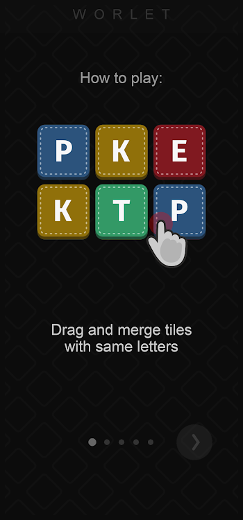 #4. Merge blocks word guess puzzle (Android) By: SeaBream