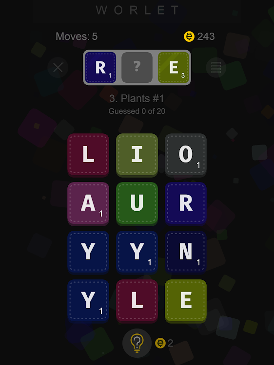 #9. Merge blocks word guess puzzle (Android) By: SeaBream