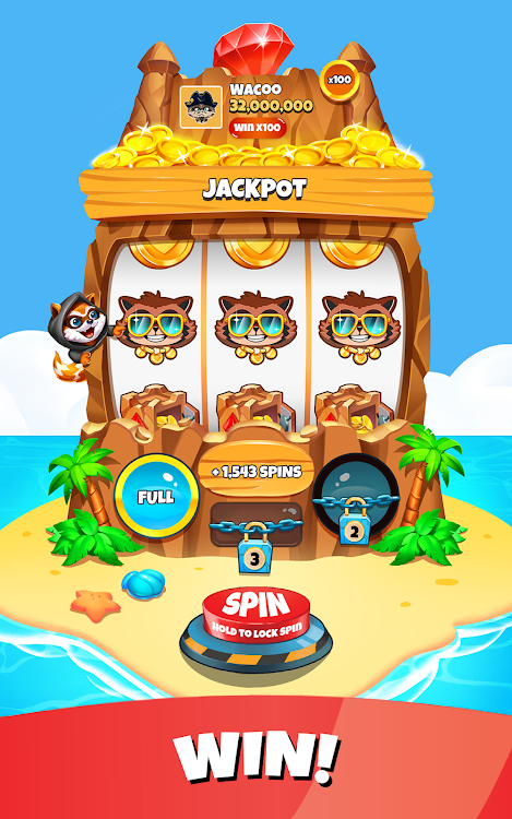 #10. Coin Splash: Master Slots Game (Android) By: Mogul Games, Inc.