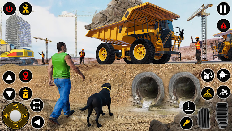 #4. Construction Dump Truck Game (Android) By: Mobile Games Hive