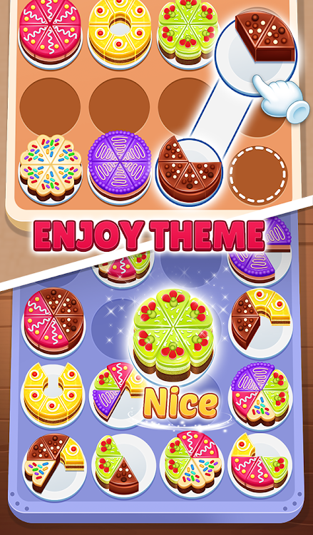 #2. Cake Sort 3d - Match and Merge (Android) By: TechArts Games