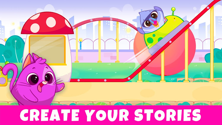 #3. Bibi World: Baby & Kids Games (Android) By: Bibi.Pet - Toddlers Games - Colors and Shapes