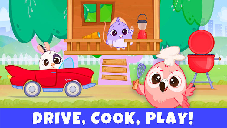 #4. Bibi World: Baby & Kids Games (Android) By: Bibi.Pet - Toddlers Games - Colors and Shapes