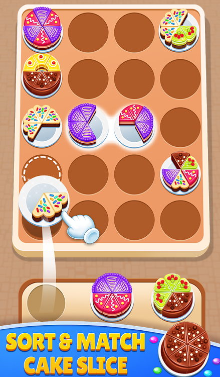 #5. Cake Sort 3d - Match and Merge (Android) By: TechArts Games