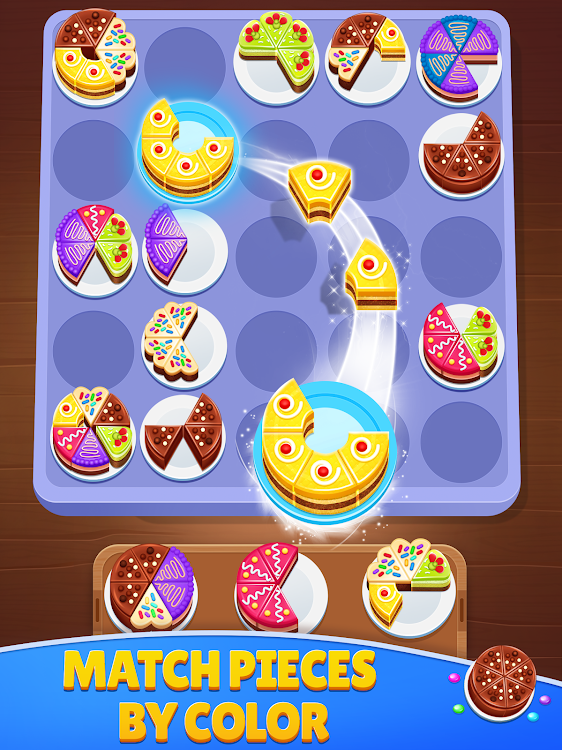 #6. Cake Sort 3d - Match and Merge (Android) By: TechArts Games