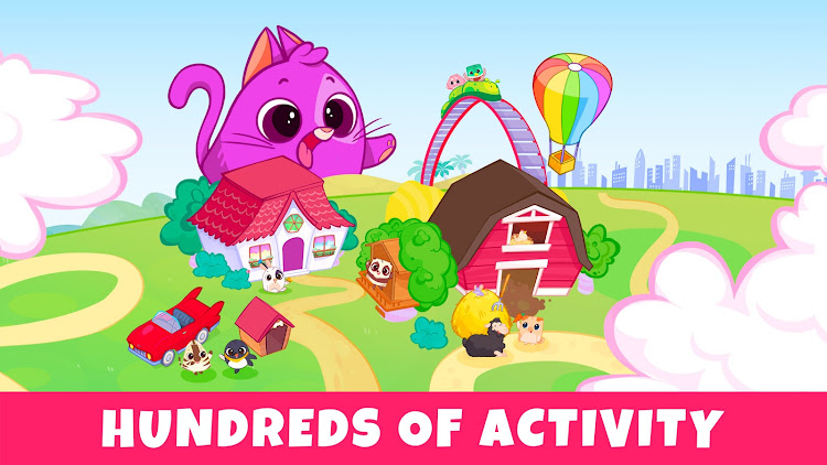 #7. Bibi World: Baby & Kids Games (Android) By: Bibi.Pet - Toddlers Games - Colors and Shapes