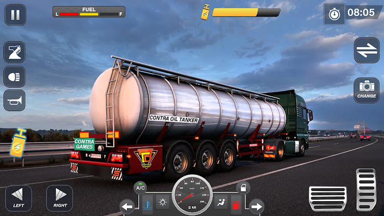 #5. Oil Tanker Games - Truck Games (Android) By: Contra 3D Games