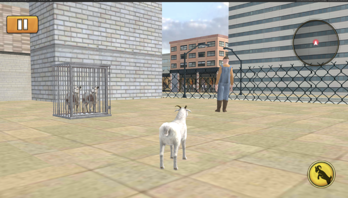 #3. Animal Sim 3d Goat Game (Android) By: Gamers Den Studio