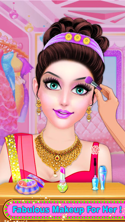 #4. Indian Bride Wedding Makeover (Android) By: playNfun - educational & girl games