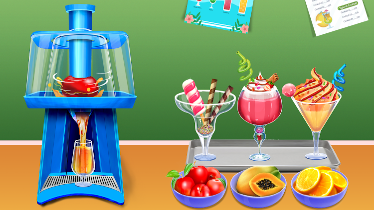 #2. Fruit Blender 3D: Juice Games (Android) By: Sweet Maker Shop