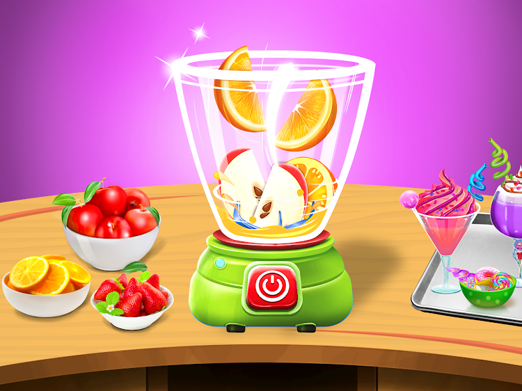 #9. Fruit Blender 3D: Juice Games (Android) By: Sweet Maker Shop