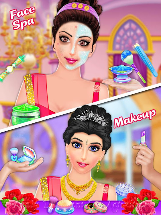 #10. Indian Fashion Makeup Stylist (Android) By: playNfun - educational & girl games