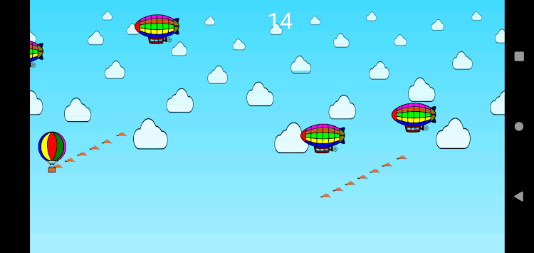 #4. Air Balloon VS Dirigible (Android) By: Davit Tevzadze (დავით თევზაძე)