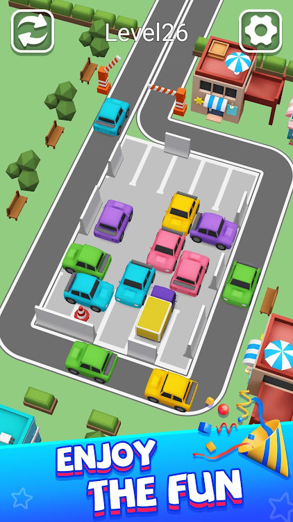 #6. Car Parking Games: Parking Jam (Android) By: Rejoy Studio