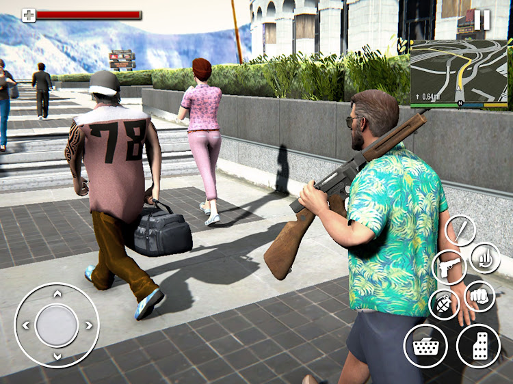 #6. Real Gangster Crime Miami City (Android) By: Games box Studios