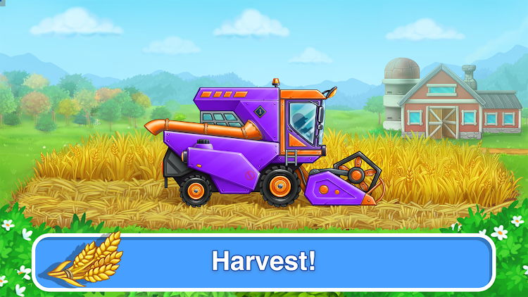 #4. Wheat Harvest: Farm Kids Games (Android) By: GoKids! publishing