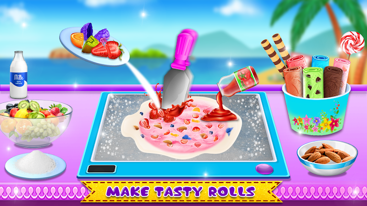 #2. Diy Ice Cream Roll Cone Maker (Android) By: Phone Games Studio