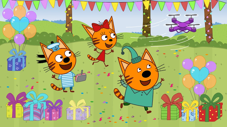 #3. Kid-E-Cats: Kids birthday (Android) By: Hippo Kids Games