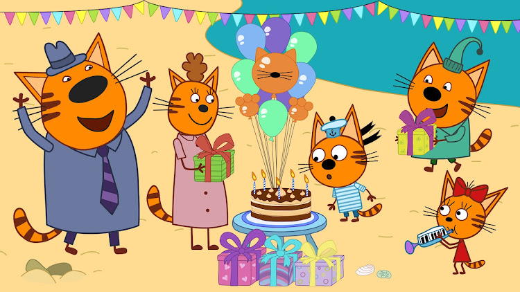 #5. Kid-E-Cats: Kids birthday (Android) By: Hippo Kids Games