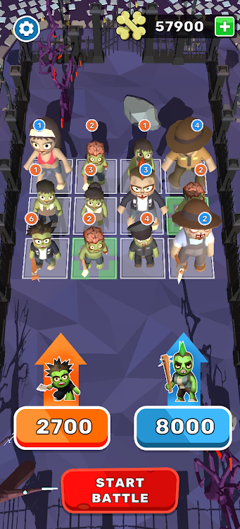 #6. Merge Master: Zombies Battle (Android) By: CupTea