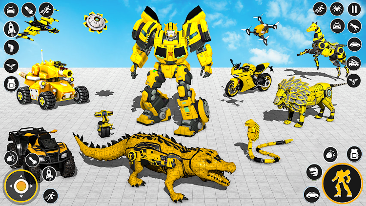 #6. Crocodile Robot Animal Game 3D (Android) By: Play Action