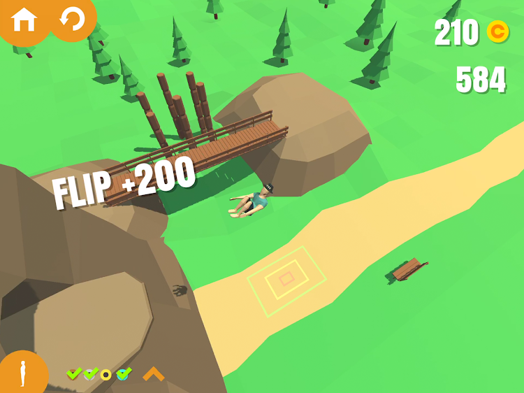 #7. Flip Trickster - Parkour Simul (Android) By: Lion Studios