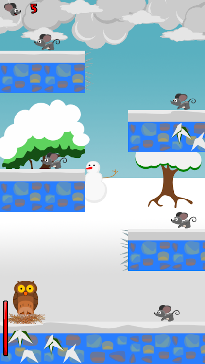 #8. Feed'em-A flappy owl fun game! (Android) By: ObsidianSoft