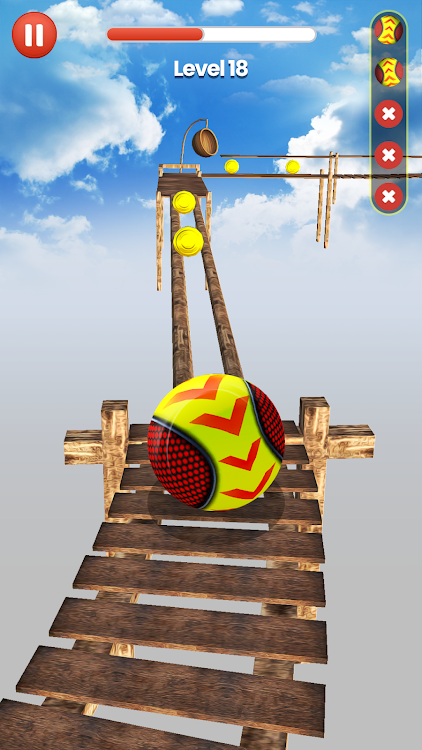 #5. Rolling Sky: Balance Ball Game (Android) By: Xterio Studio