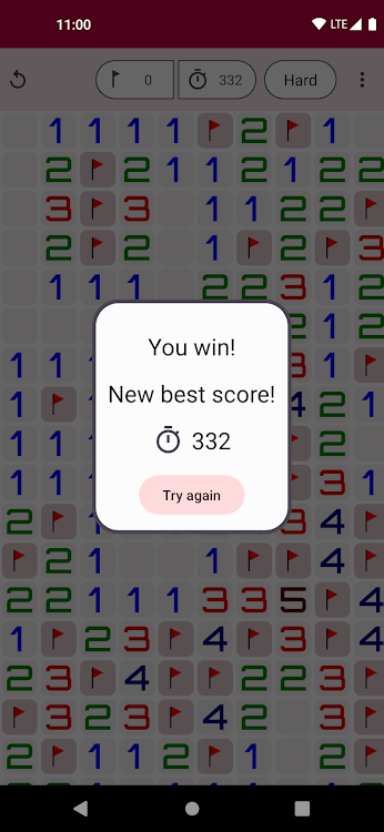 #4. Minesweeper Lite (Android) By: Zero Illusion