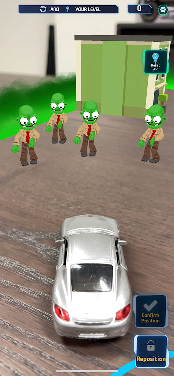 #2. Zombie Crasher AR (Android) By: Augmented Robotics