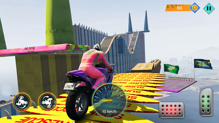 #6. GT Bike Race: Bike Stunt 3D (Android) By: Games Studios Inc.