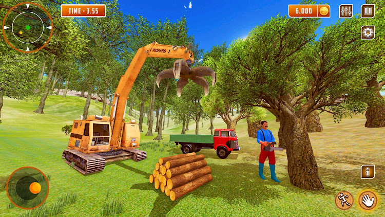 #5. Lumberjack Wood Cutting Games (Android) By: Blackitten