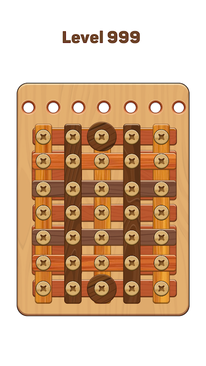 #2. Wood Nuts & Bolts: Wood Puzzle (Android) By: JaCat Games Studio