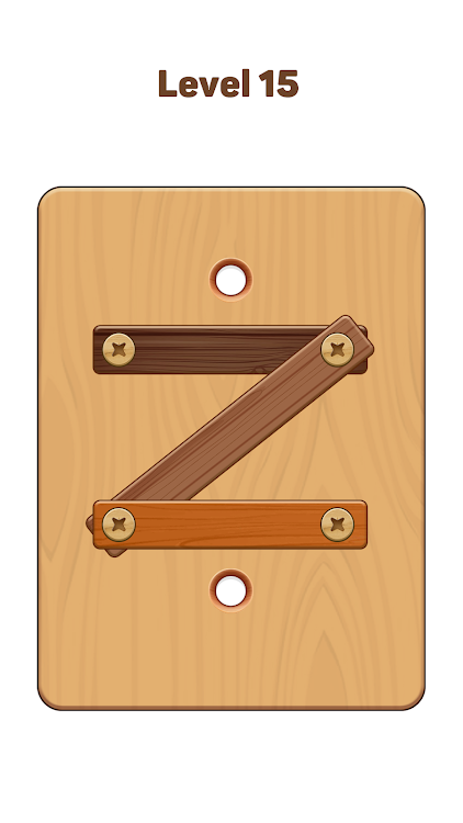 #4. Wood Nuts & Bolts: Wood Puzzle (Android) By: JaCat Games Studio