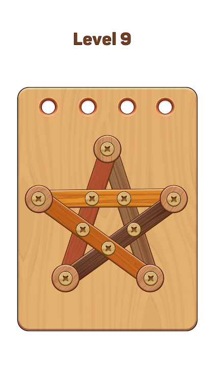 #6. Wood Nuts & Bolts: Wood Puzzle (Android) By: JaCat Games Studio