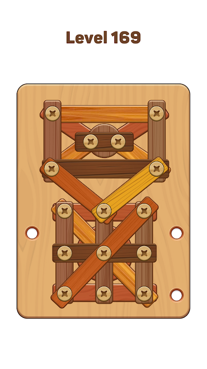 #7. Wood Nuts & Bolts: Wood Puzzle (Android) By: JaCat Games Studio