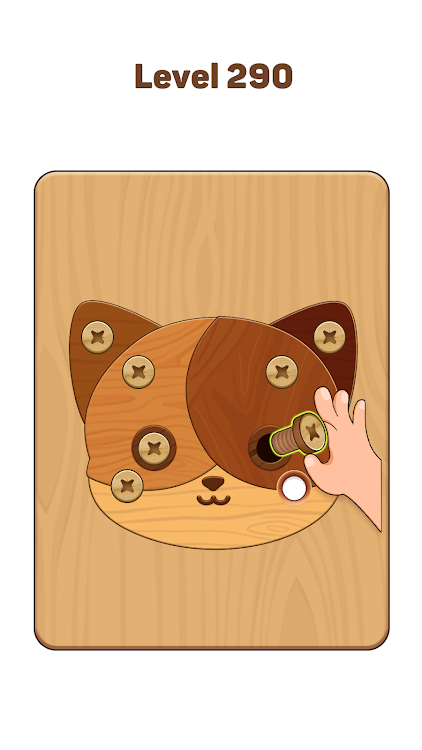 #10. Wood Nuts & Bolts: Wood Puzzle (Android) By: JaCat Games Studio