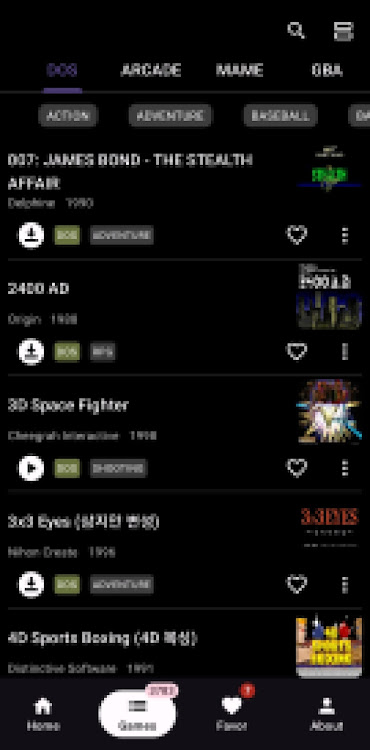 #2. DOSGame Player - Retro, Arcade (Android) By: DosGamer