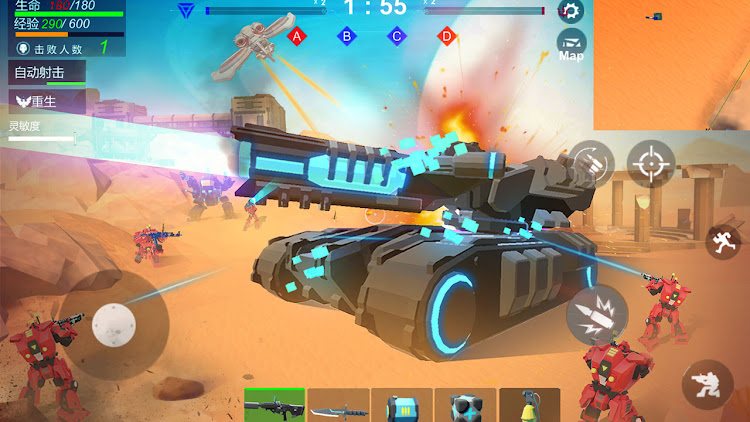 #3. War Robot: Team Fps Shoot Game (Android) By: Deer Dan Studio