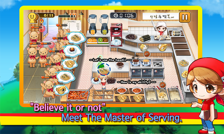 #4. Cooking Hero - Food Serving (Android) By: H&T GAMES