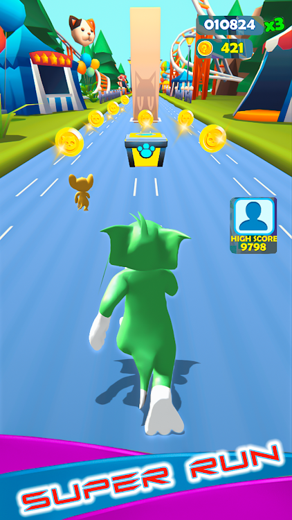 #5. Tom Cat Run : Subway Adventure (Android) By: Big Bash Gaming Studio