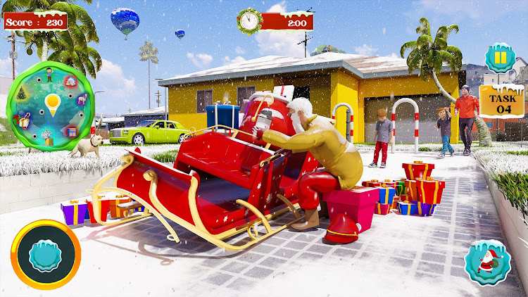 #9. Santa Gifts Christmas Games 3D (Android) By: Xico Games