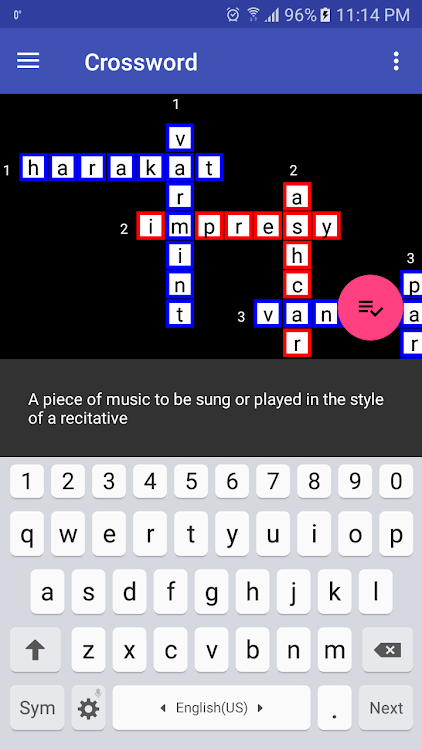 #3. Crossword (Android) By: Mikalai Yatskevich