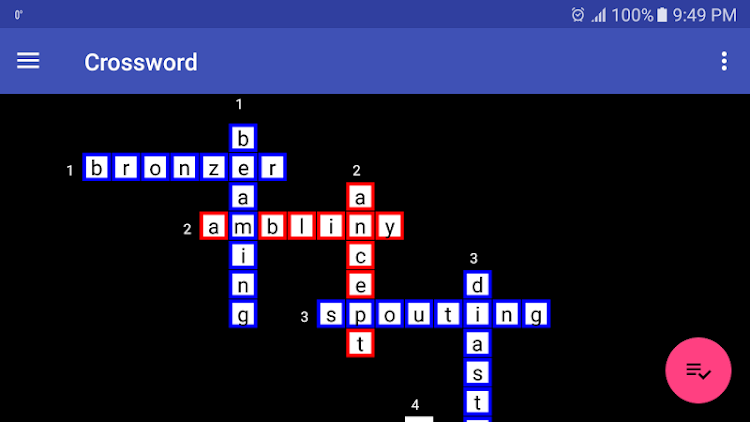 #10. Crossword (Android) By: Mikalai Yatskevich