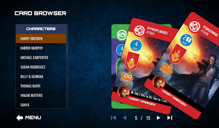 #6. Dresden Files Co-op Card Game (Android) By: Hidden Achievement LLC